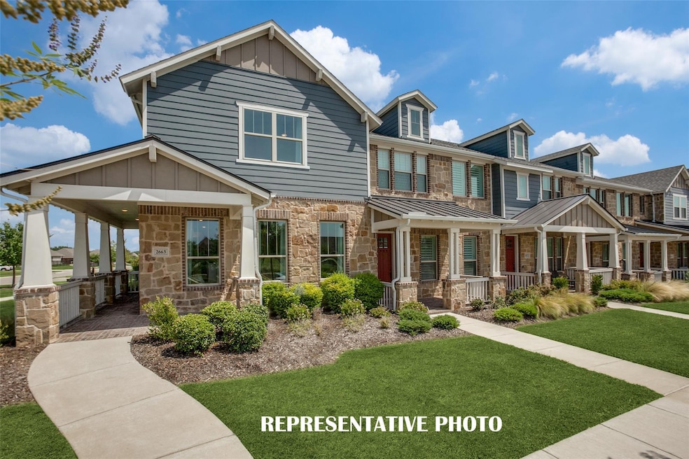 Beautiful new brick and stone Craftsman style life