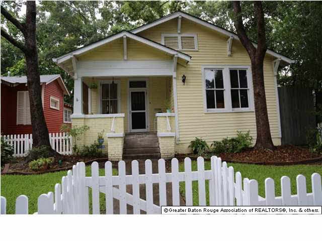Front view. White picket fence and all!