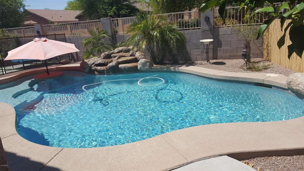 Pool with Waterfall
