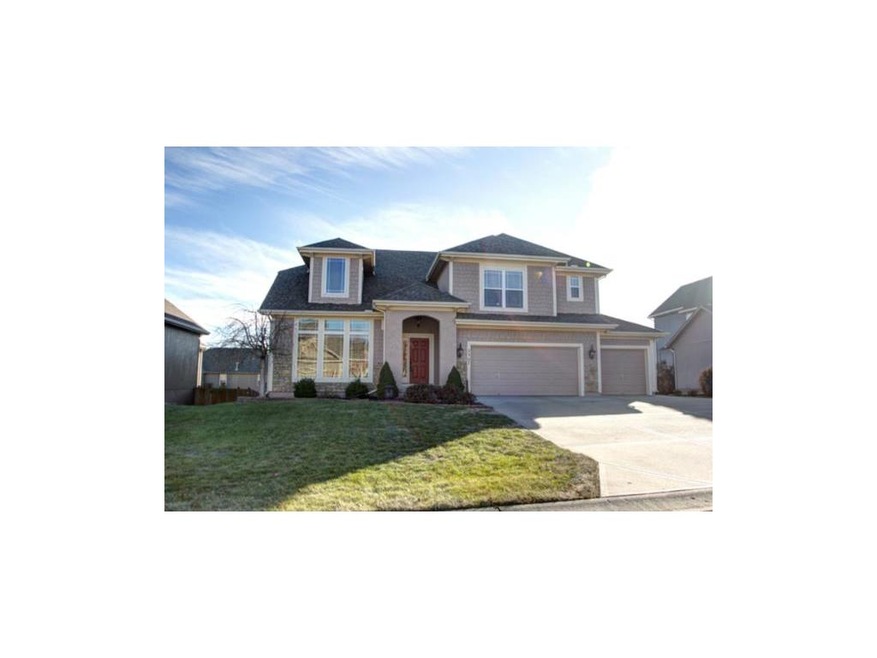 Front of home facing north