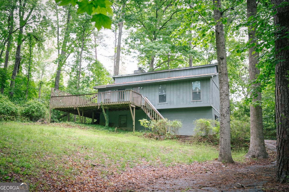 View of front of the house from the driveway.
