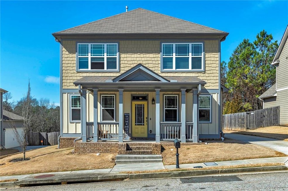View of front property with a porch