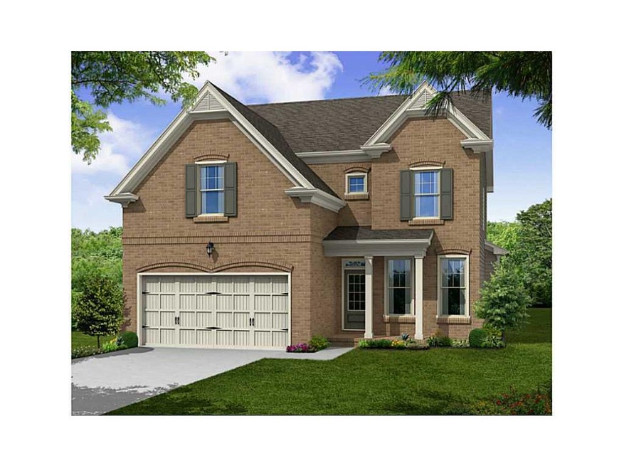 Exterior Front. Aberdeen lot 1, Brick Front, 4 bed
