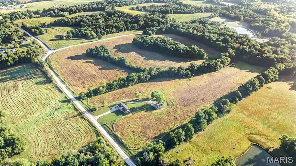 Aerial overview of property's location