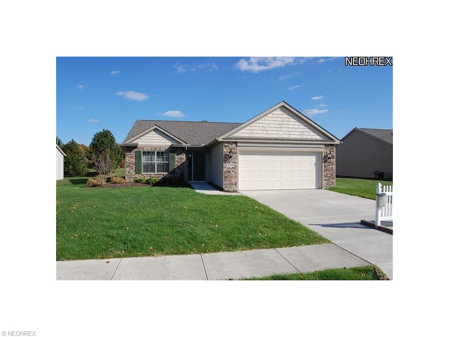 Front of model home.