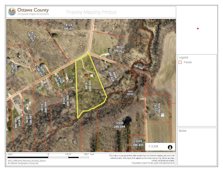 9018 S Cedar Dr GIS Map