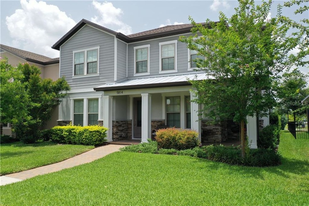 Front entry with porch
