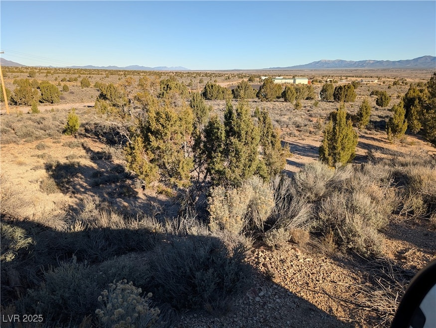 View of mountain background with a desert landscape