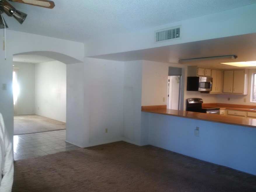 Open kitchen into family