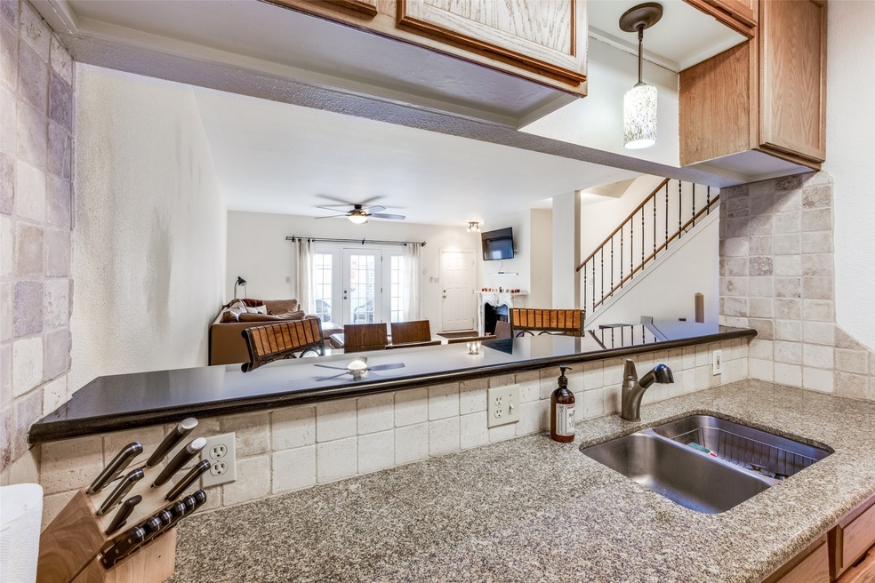 Living area from the kitchen