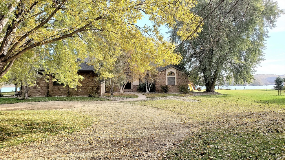 Front view with river in background