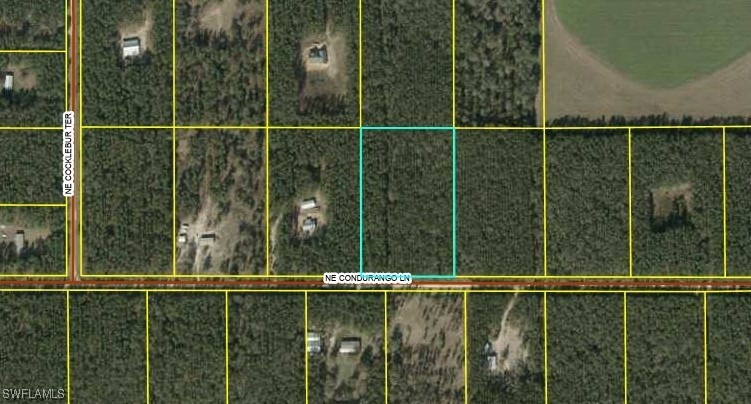 Map / location with property parcel outlined
