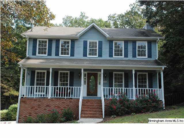 Beautiful blue hardiplank with white trim