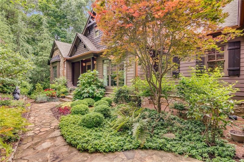 Lush professional landscaping