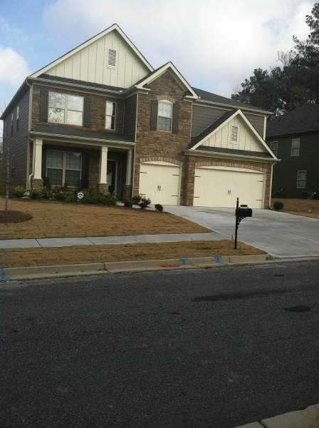 Exterior Front. Grayson B **Actual home is under c