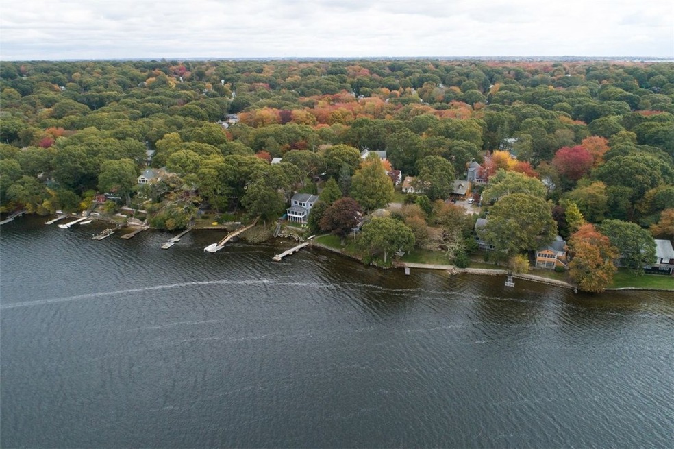 Aerial view of house and Narrow River