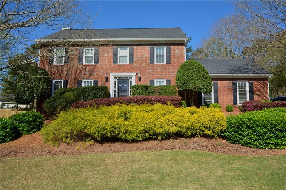 Front View of the home. Brick front with hardiplan