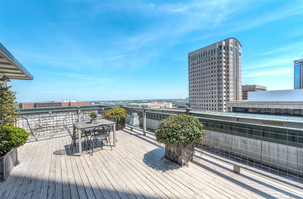 Expansive views from the rooftop terrace.
