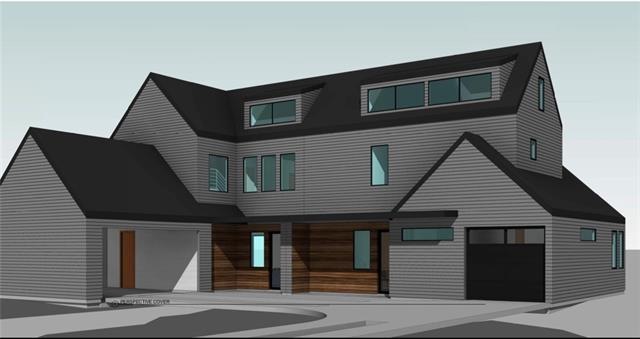 Rendering of the outside. Unit is on the right wit
