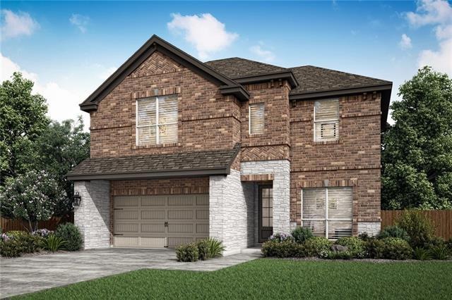 Two story home with large bedrooms and lush front 