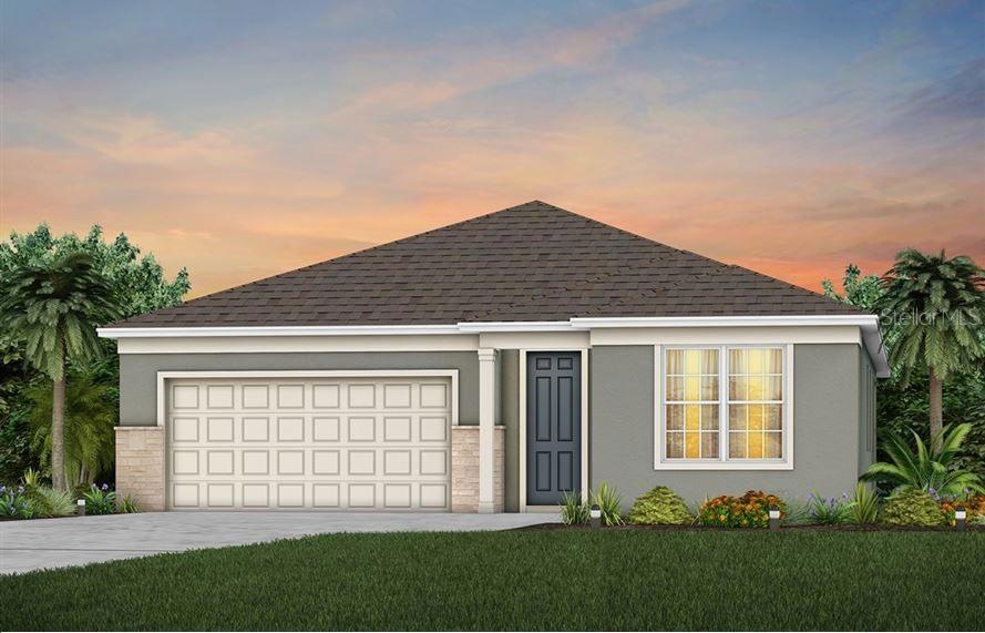 Exterior Design. Artistic rendering for this new construction home. Pictures are for illustrative purposes only. Elevations, colors and options may vary.