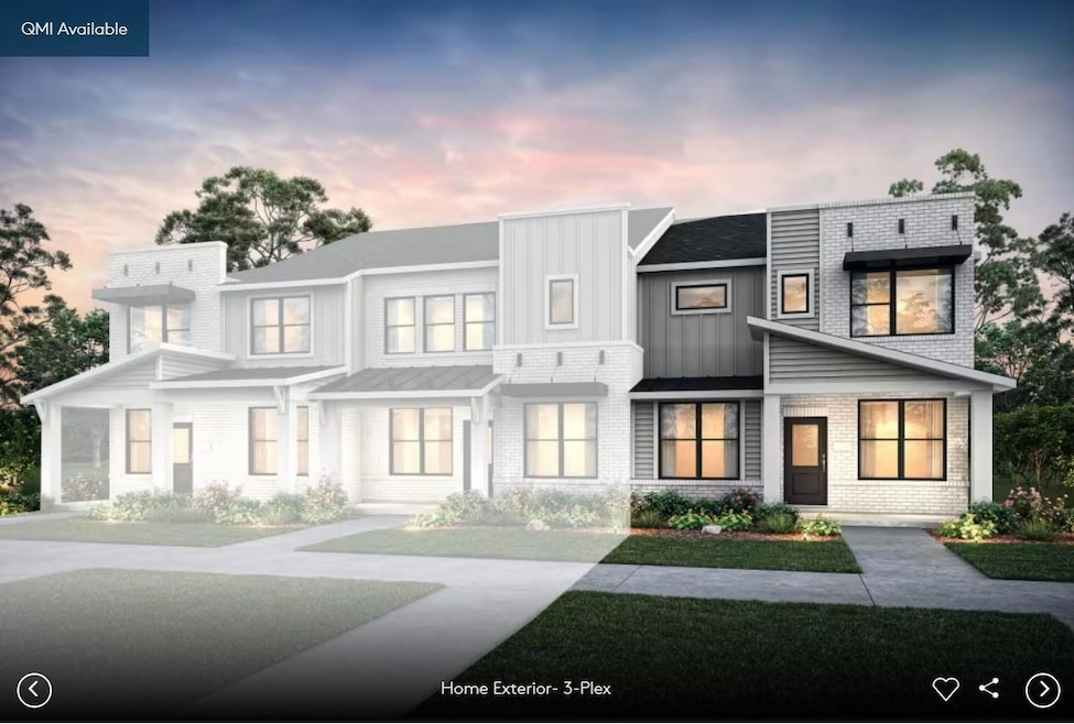 Pulte Homes, Easton exterior 3-plex, rendering