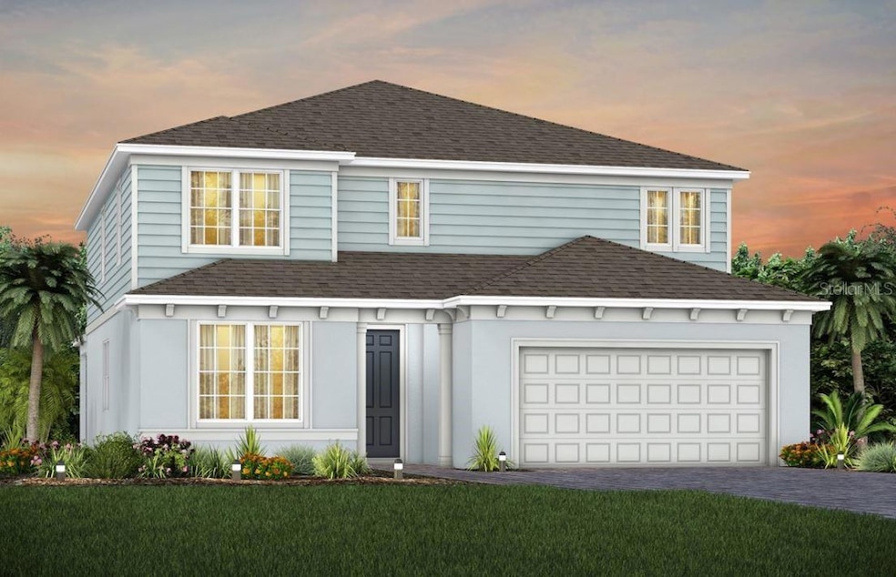Exterior Design. Artistic rendering for this new construction home. Pictures are for illustrative purposes only. Elevations, colors and options may vary.
