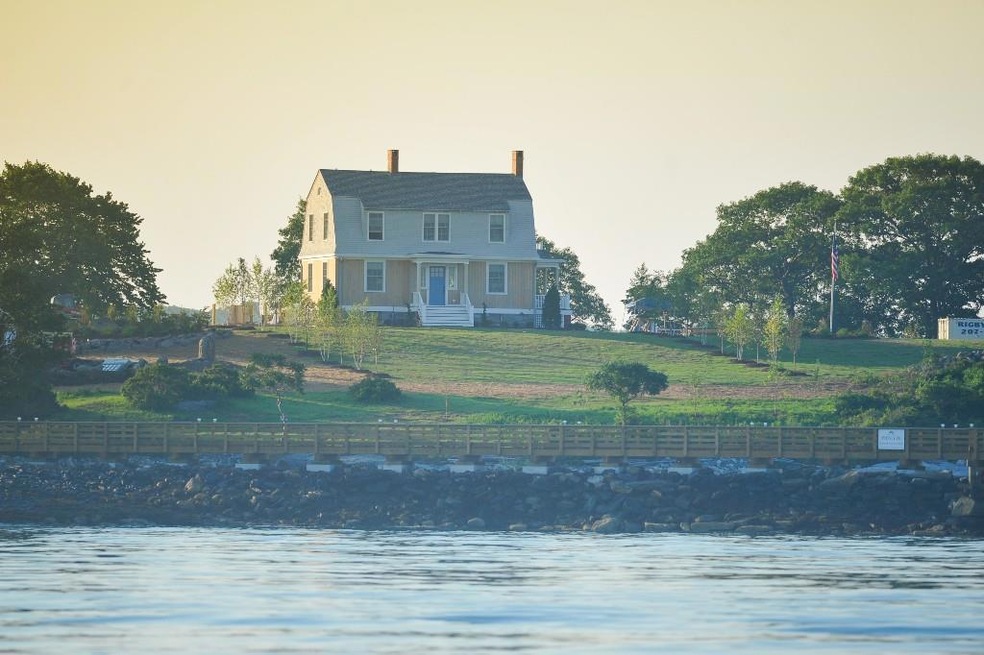 House on the hill at sunrise