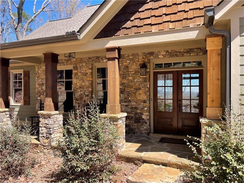 Beautiful Stone Front Porch