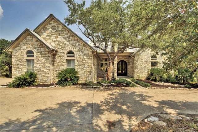 Beautiful stone multi-level home.