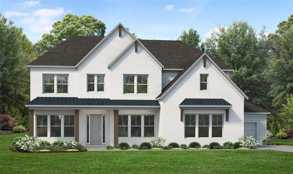 Payton Transitional Front Elevation Rendering