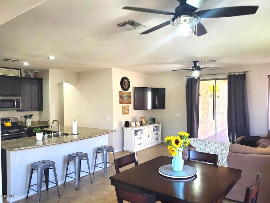 Dining View to Kitchen
