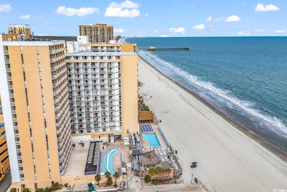 Drone / aerial view featuring a view of the beach 