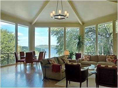 Living- Dining room view of Lake
