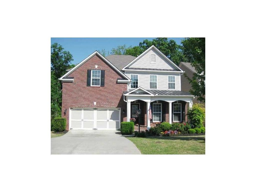 Exterior Front. Front of house on cul-de-sac lot, 