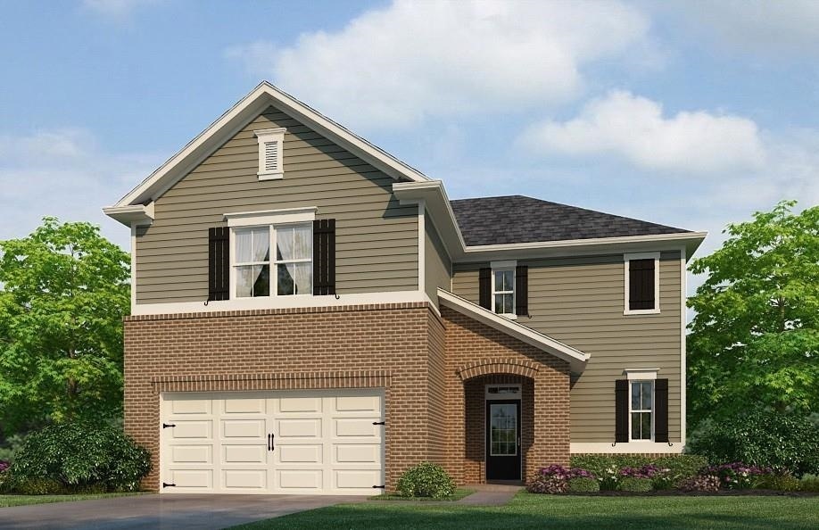 color rendering. not actual home. sample same plan