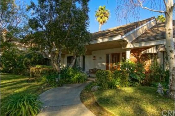 Lovely landscaped front yard.