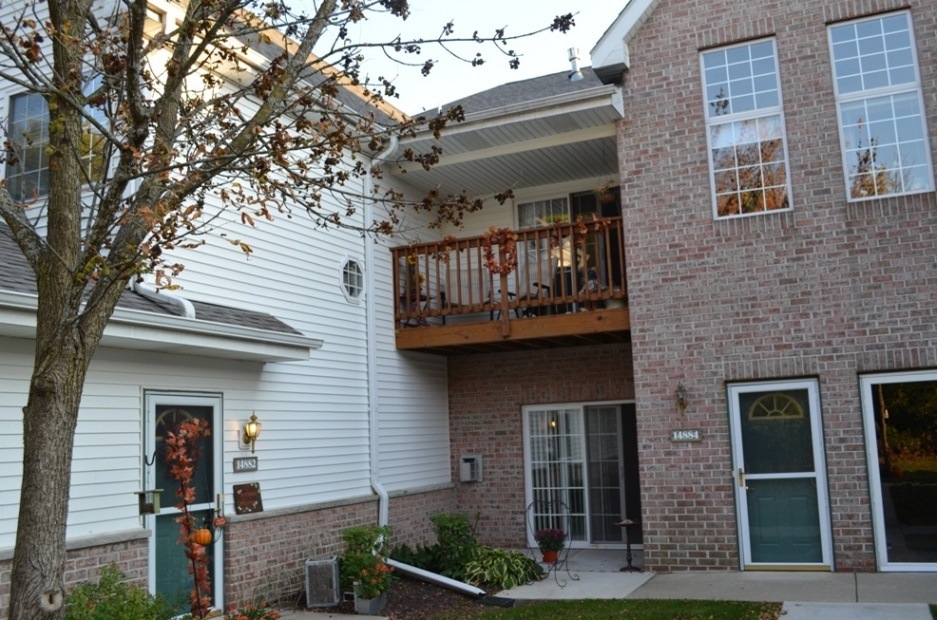 Front Door and Deck of Unit