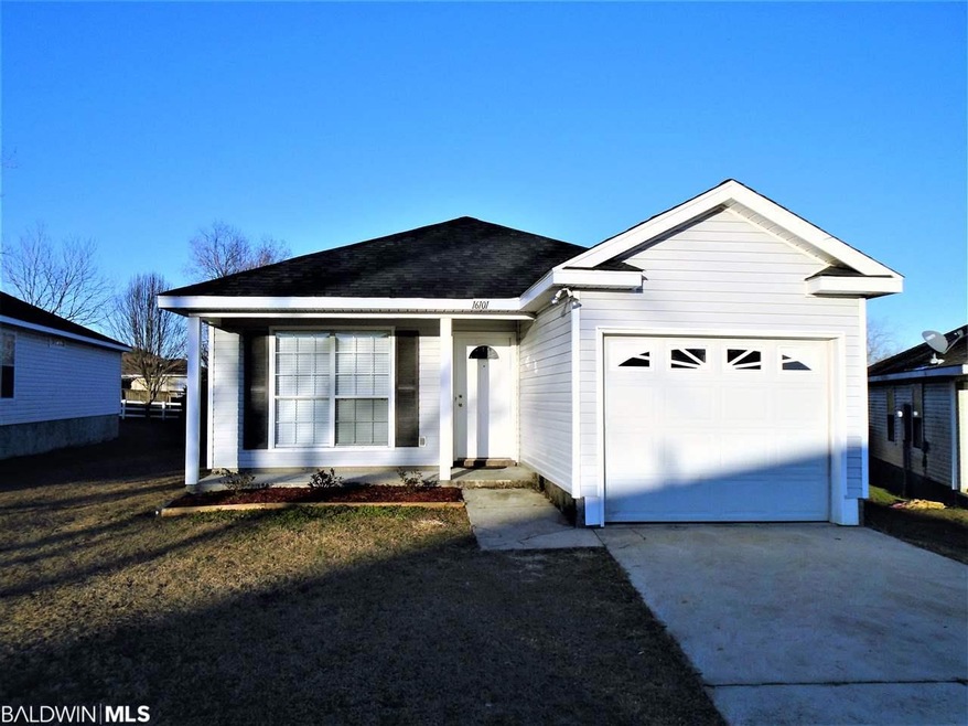 Attached single car garage