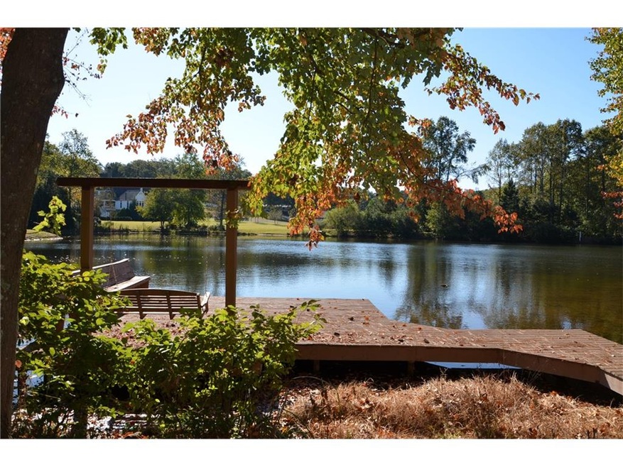 Private lake shared by 6 homeowners.  Dock with se