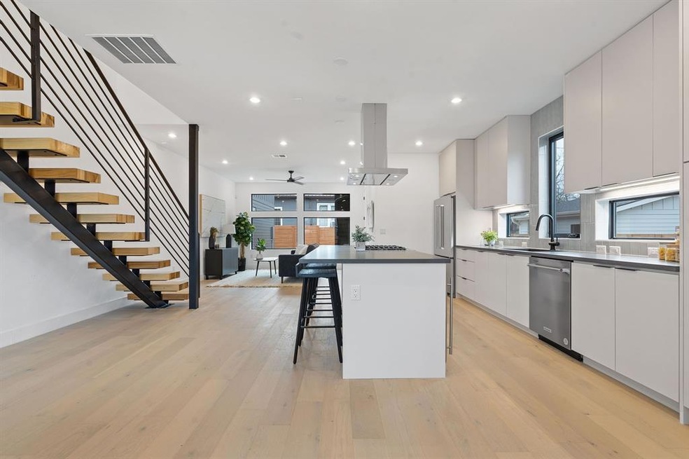 The expansive and airy layout of the main floor is