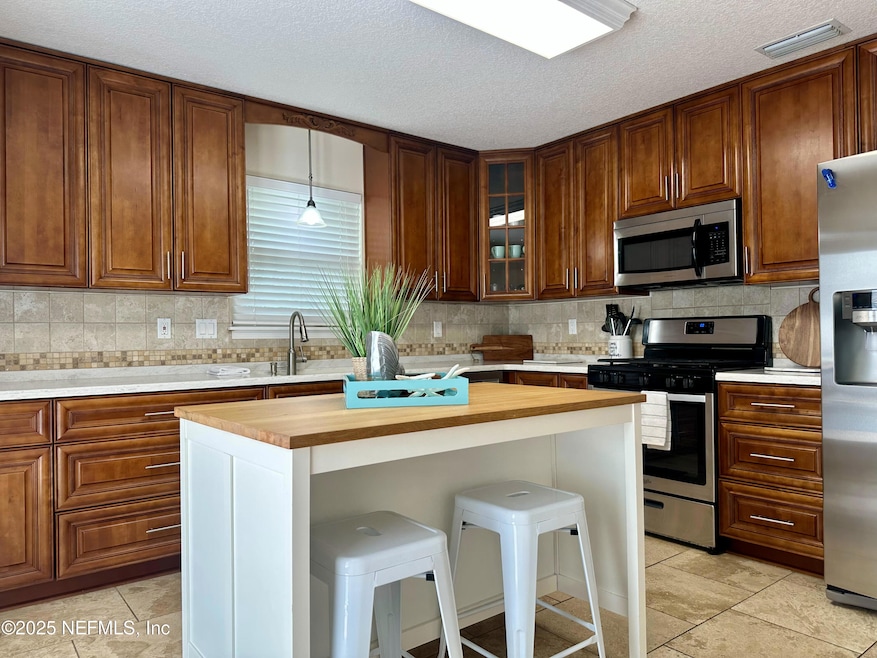Kitchen with French Doors to Pool