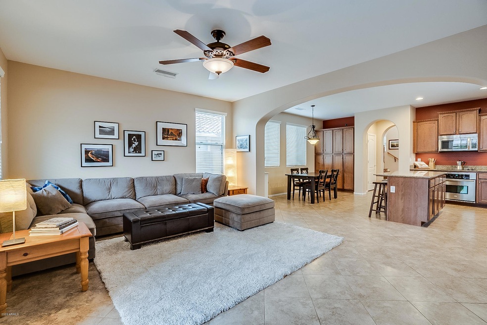 Great room open to kitchen