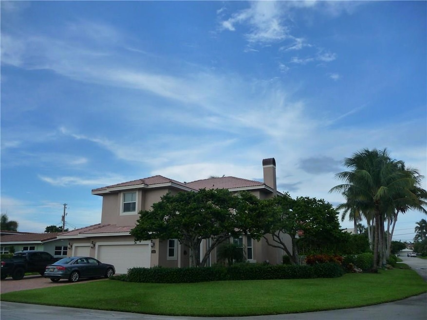 Custom home on corner lot