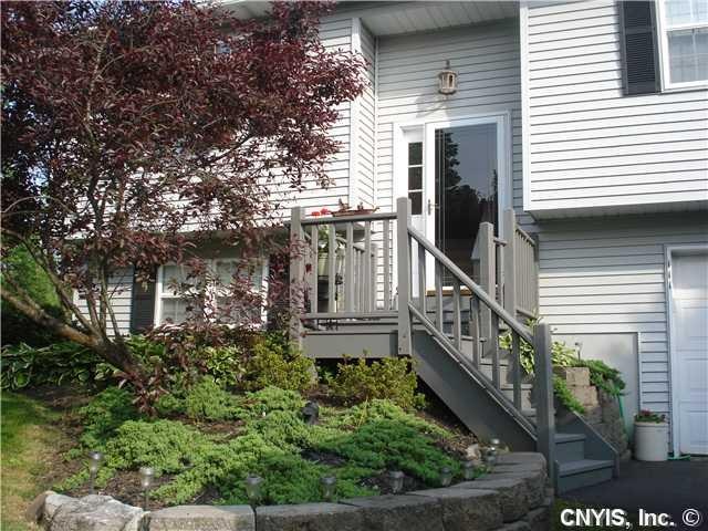 Exterior Front New landscaping surrounds this attr