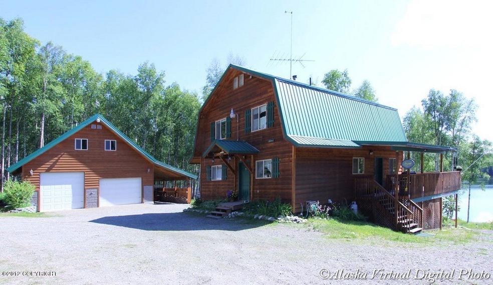 Front of cabin/house