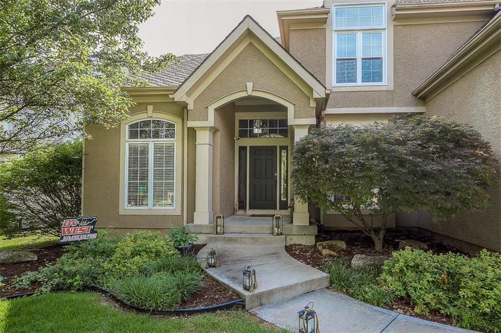 Large, Covered Front Porch Entry , with Room for a