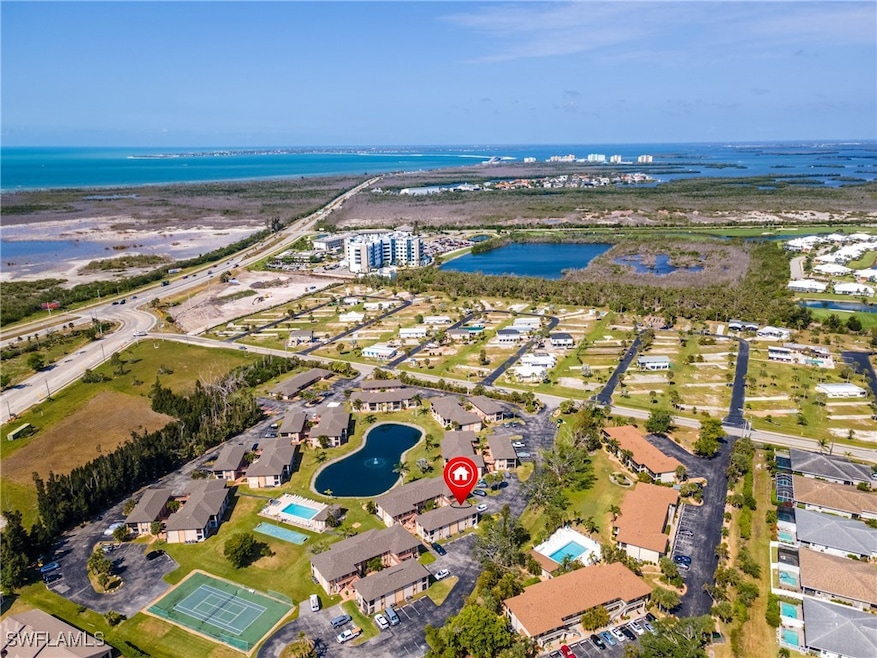 Aerial overview of property's location featuring a