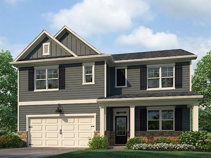 Color Rendering. Not actual home. sample same plan