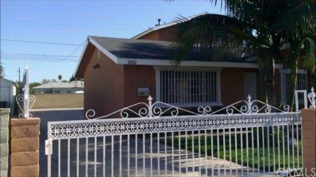Wrought Iron gate with block wall